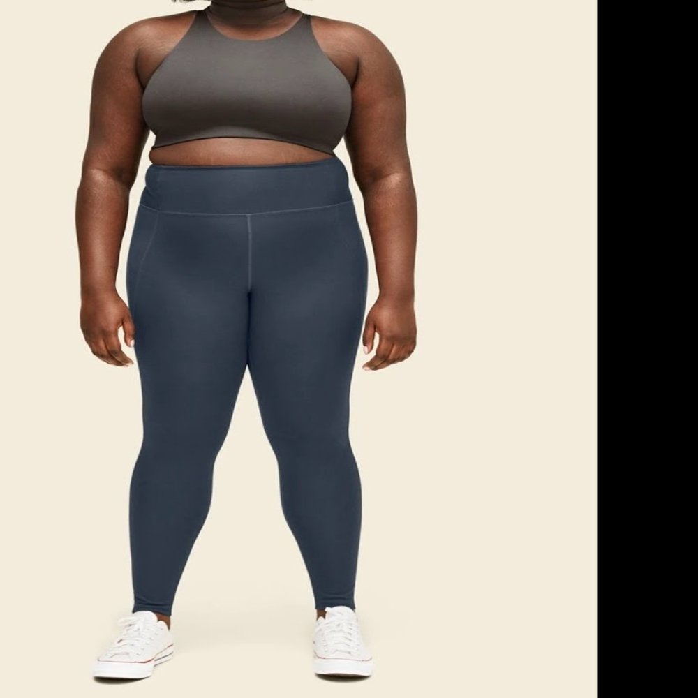 Girlfriend Collective Compressive High Rise Legging in Midnight